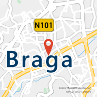 Mapa com localização da Loja CTTAVENIDA (BRAGA)