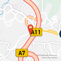 Mapa com localização da Loja CTTCacifo Leroy Merlin Guimarães