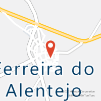 Mapa com localização da Loja CTTFERREIRA DO ALENTEJO