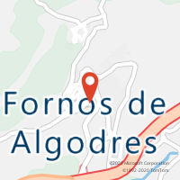 Mapa com localização da Loja CTTFORNOS DE ALGODRES (Fechada)