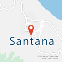 Mapa com localização da Loja CTTSANTANA